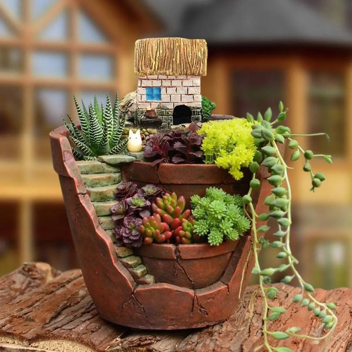 Gnome House Flower Pot