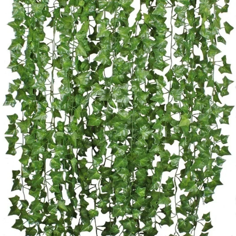 Green Silk Artificial Hanging Plants