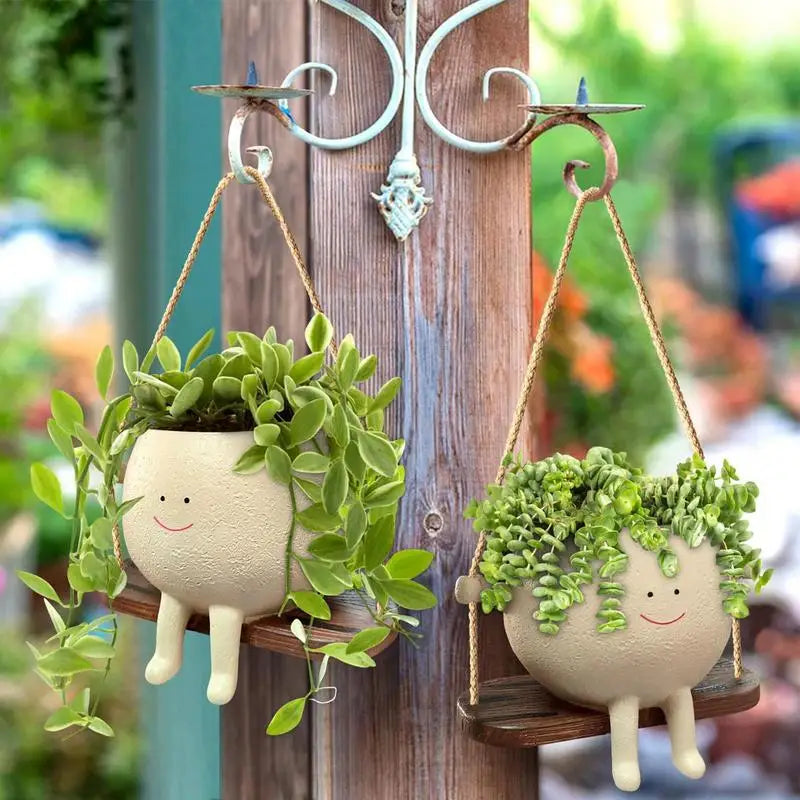 Smiley Swing Plant Hanger