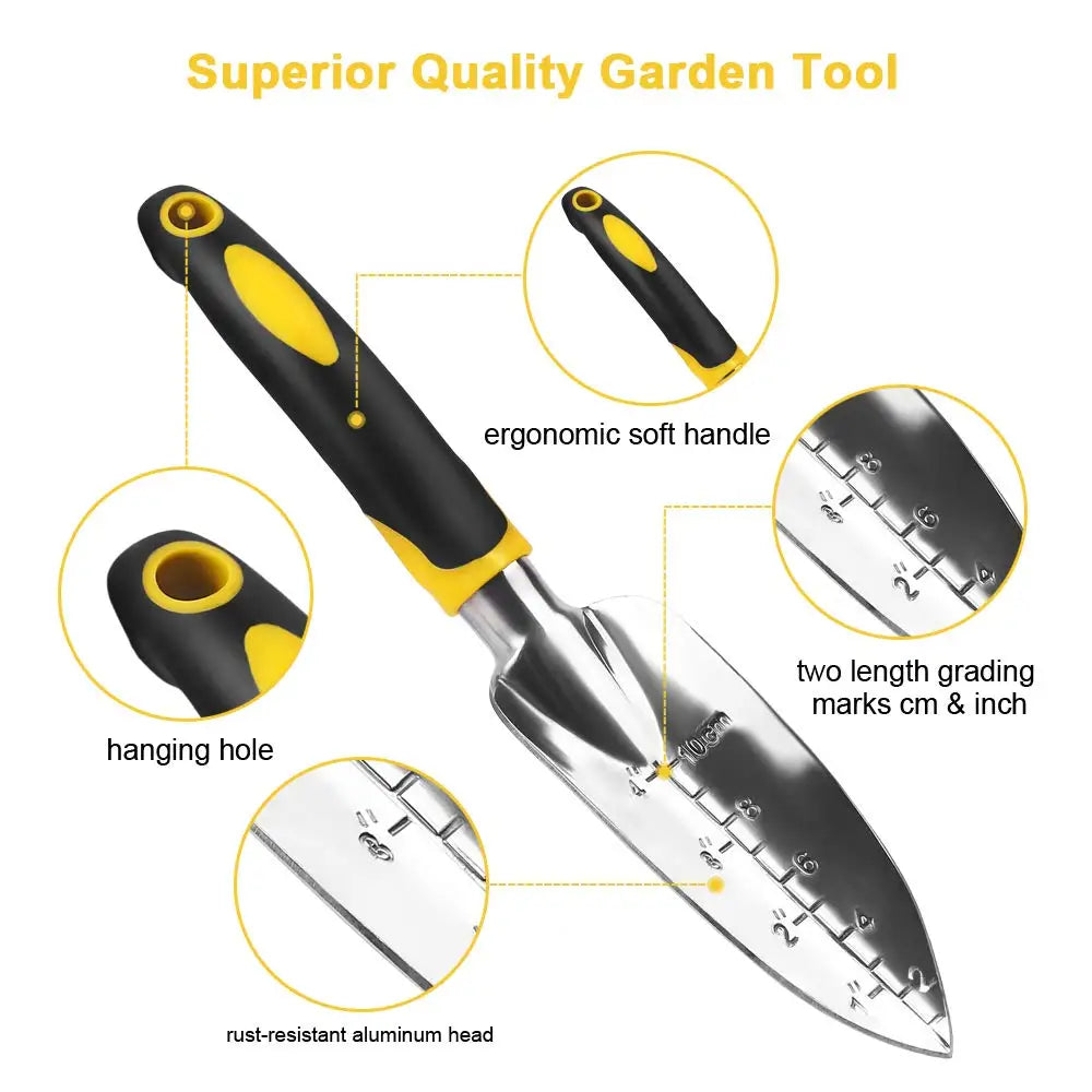 Gardening Tool Set Hand Trowel,Rake,Cultivator,Weeder
